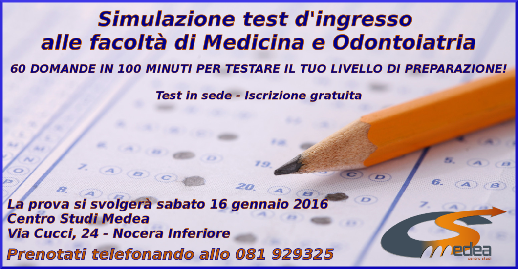 Test, Medicina, Odontoiatria, Simulazione